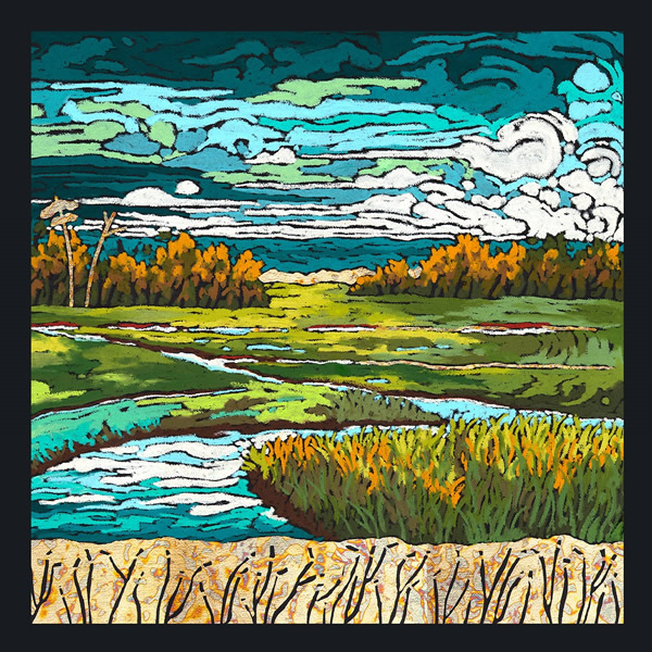 Lowland Serenity
22" x 22"
Giclee with hand stamped foil on paper
