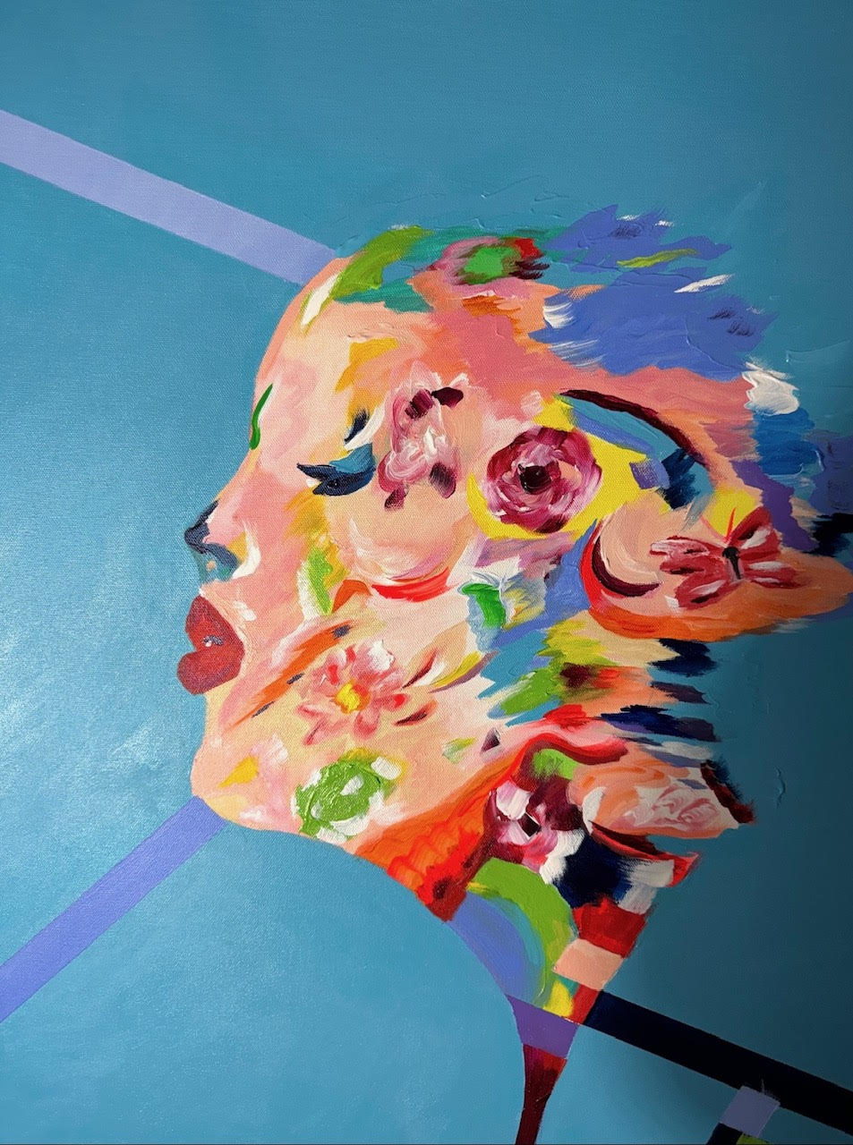 Wind in Her Hair
24" x 18"
Acrylic on Canvas