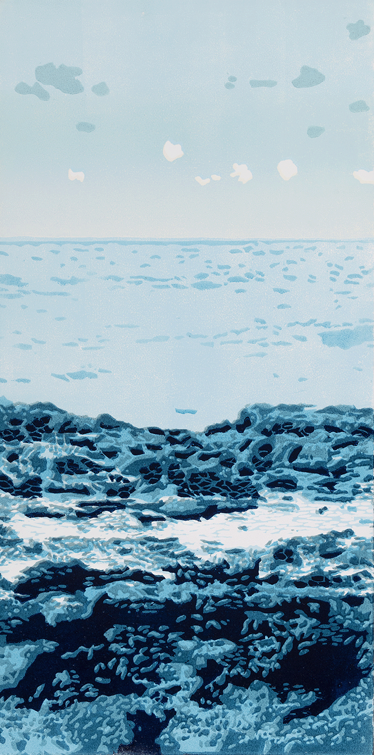 Coastline | 2 (2025)
Woodcut Relief
15" x 30"