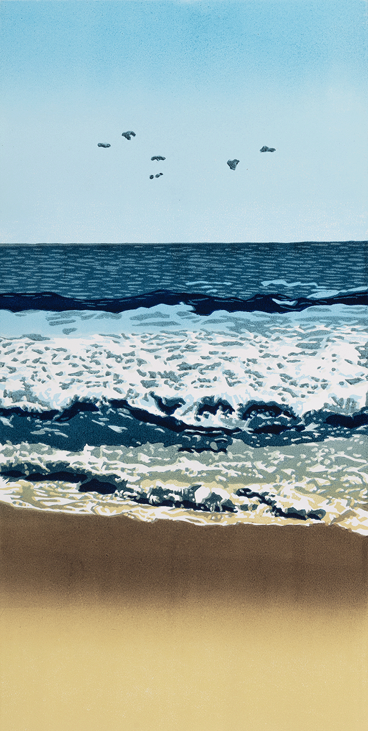 Coastline | 3 (2025)
Woodcut Relief
15" x 30"
