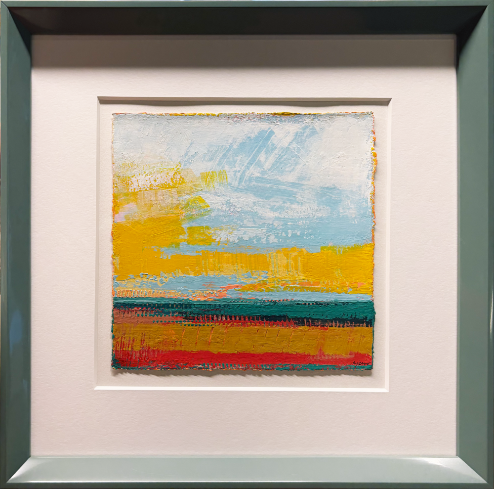 Abstract Landscape III
16 1/4" x 16 1/4" framed
Oil and Acrylic on Paper
$550