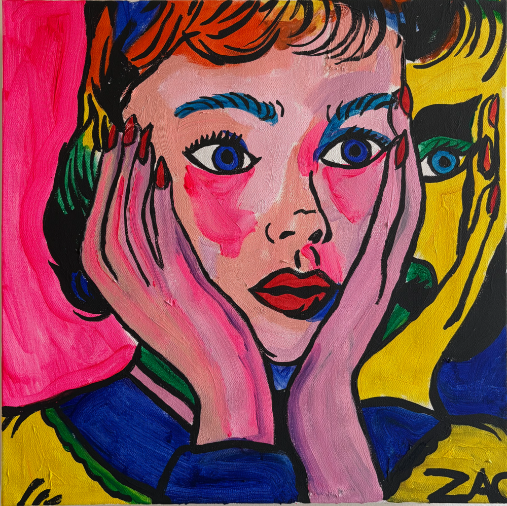 Cherry Lipstick (Mini Me)
20" x 20"
Acrylic on Canvas
$1,000