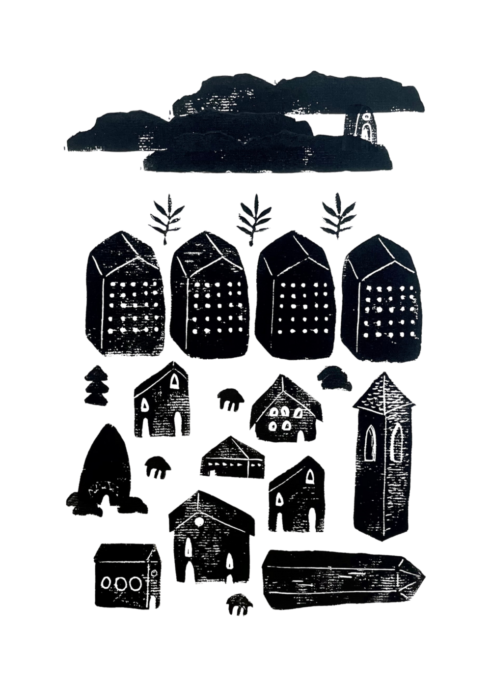 The Dry Land
11" x 14"
Woodblock Print